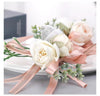 Delicate Wedding Corsage, Wrist Flower Artificial Flower One Pair