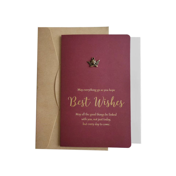 Bronze Bronzing Burgundy Greeting Card