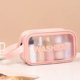 Transparent Cosmetic Bag Translucent PVC Wash Bag Matte Storage Bag
