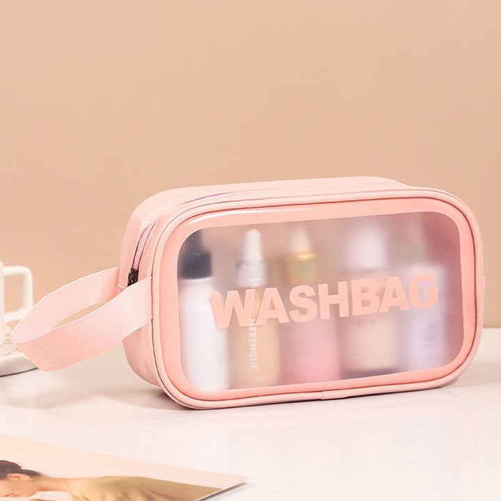 Transparent Cosmetic Bag Translucent PVC Wash Bag Matte Storage Bag