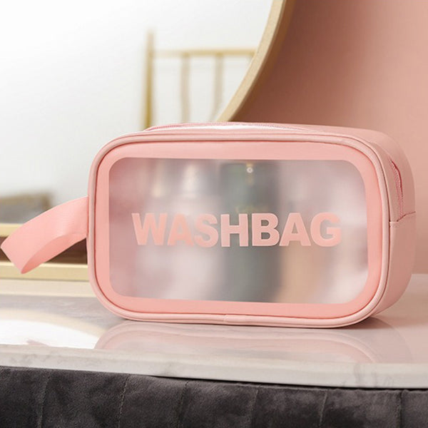 Transparent Cosmetic Bag Translucent PVC Wash Bag Matte Storage Bag