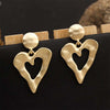 Earrings Cross-border Silver Or Gold Fashion Heart All-match High-end Women's Earrings