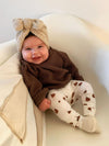 Autumn & Winter Warm Baby Head-wear Children's Lamb Wool Big Bow Pullover Hat